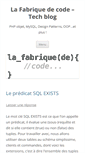 Mobile Screenshot of lafabriquedecode.com